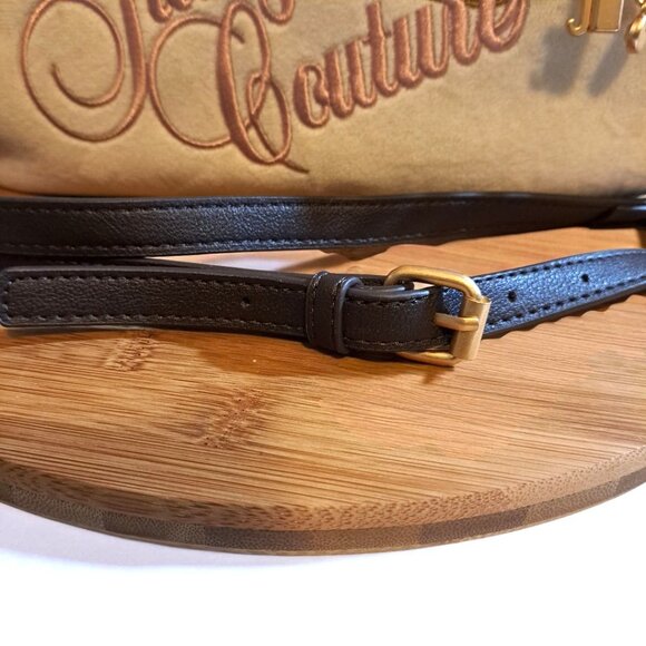 Juicy Couture the Key to Juicy Dome Satchel Crossbody White Brown NWT - Picture 11 of 16